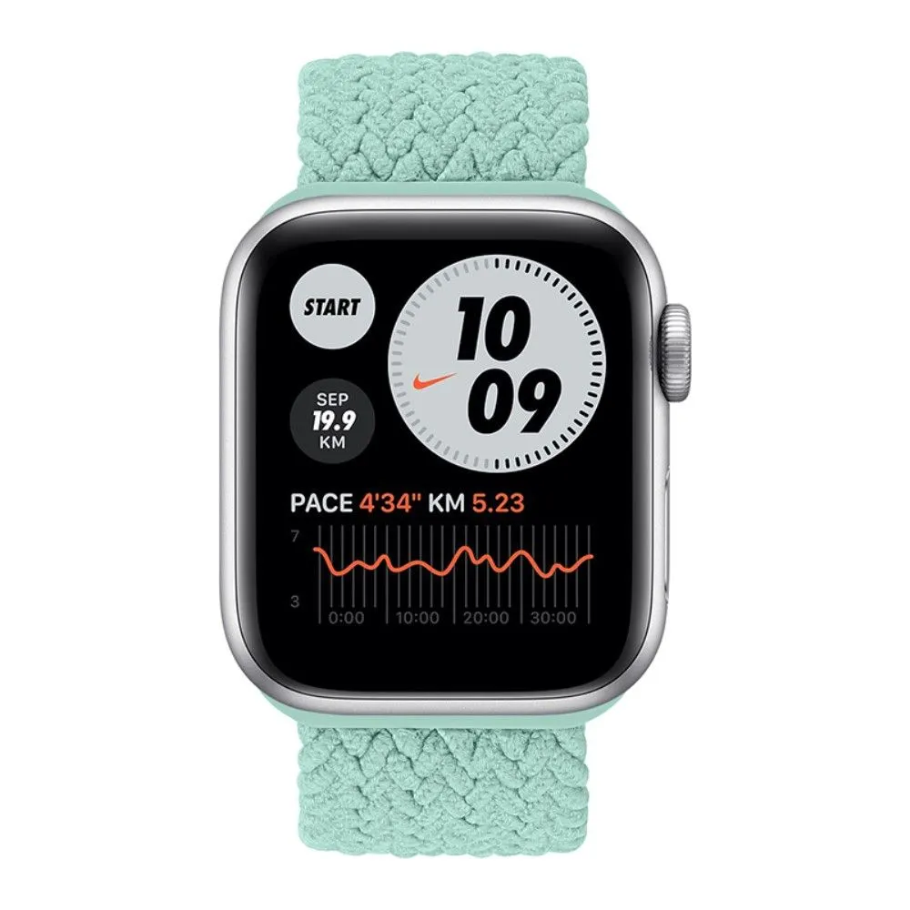 Apple Watch (41mm) elastic watch strap - Mint Green / Size: S