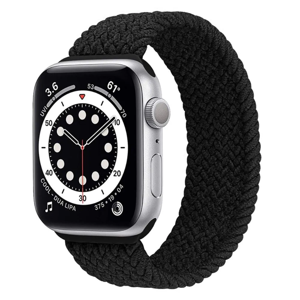 Apple Watch (45mm) elastic watch strap - Black / Size: M