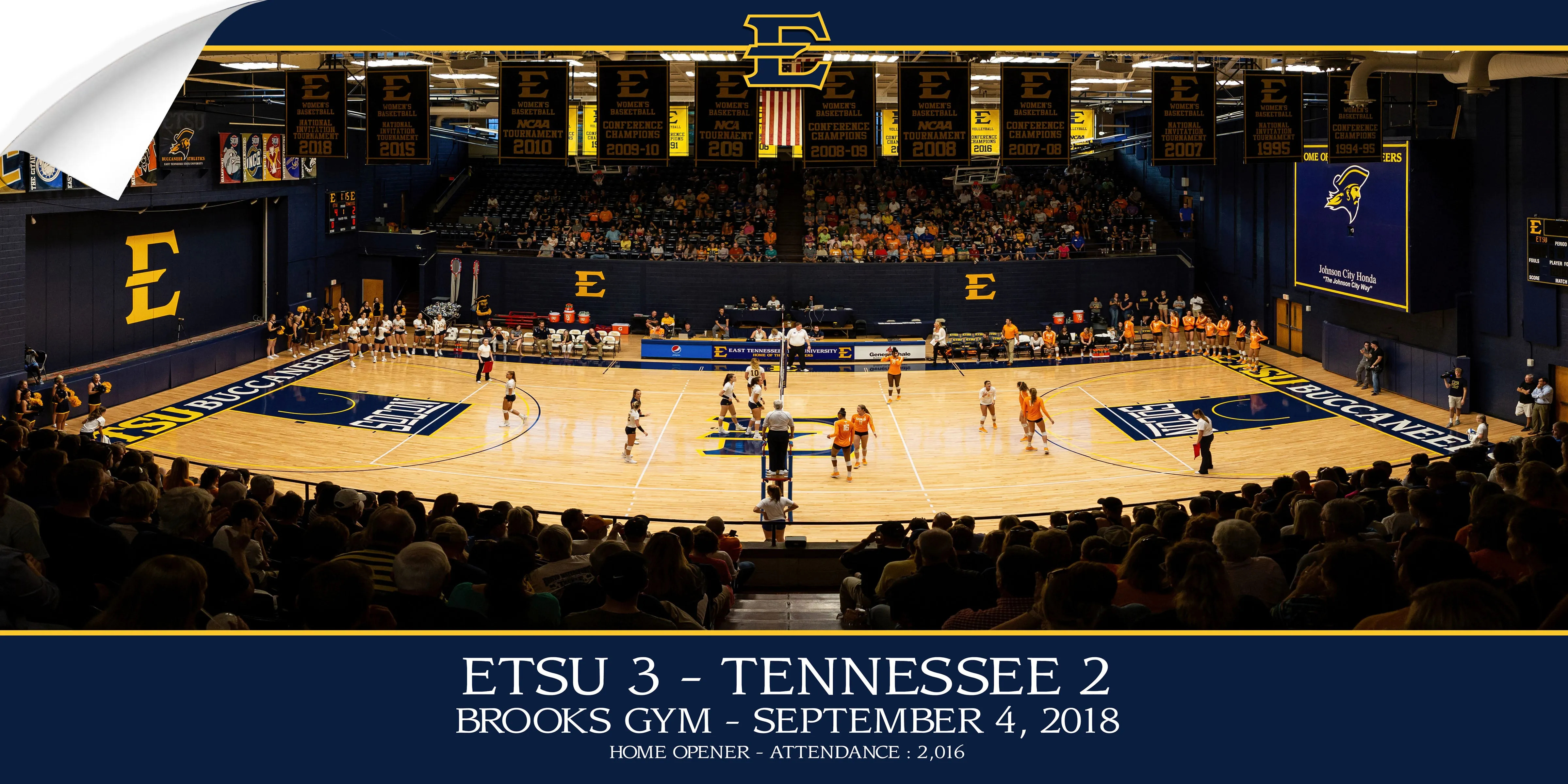 ETSU - Volleyball Home Opener Panoramic