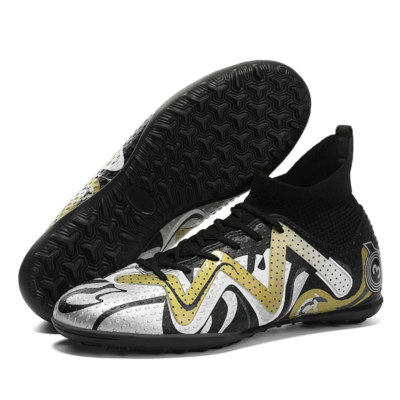 Graffiti High-Top Adult and Kids' Soccer Cleats, Non-Slip