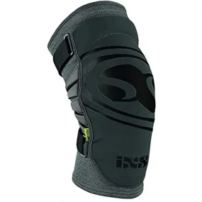 IXS Carve Evo  Breathable Moisture-Wicking Padded Protective Knee Guard Grey Kids Large