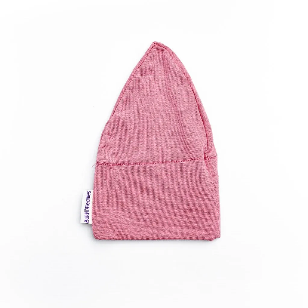 Old Rose Pink Plain Chemotherapy Hat