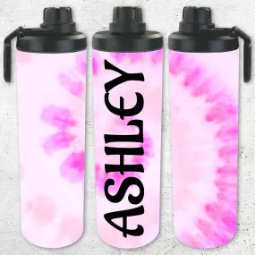 Personalized Tie Dye 30oz Double Walled Stainless Steel Bottle