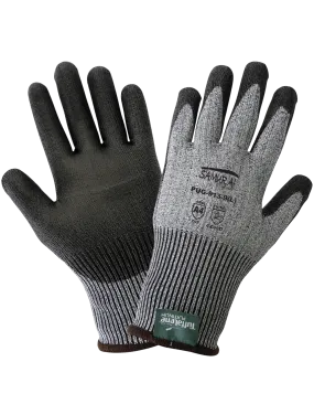 Samurai Glove® Cut Resistant, Salt-and-Pepper 13-Gauge Tuffalene® Platinum Polyurethane Coated Gloves - PUG-913