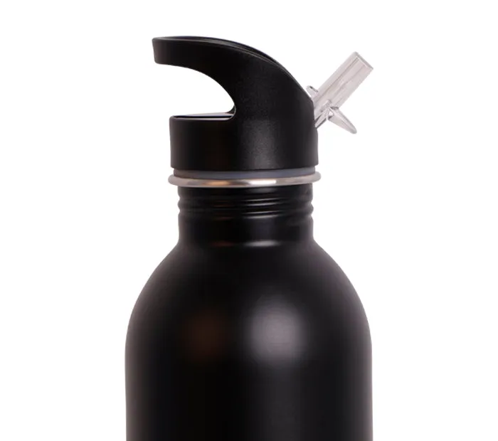 Snap n Seal Straw Cap Stainless Steel Bottle, 1L