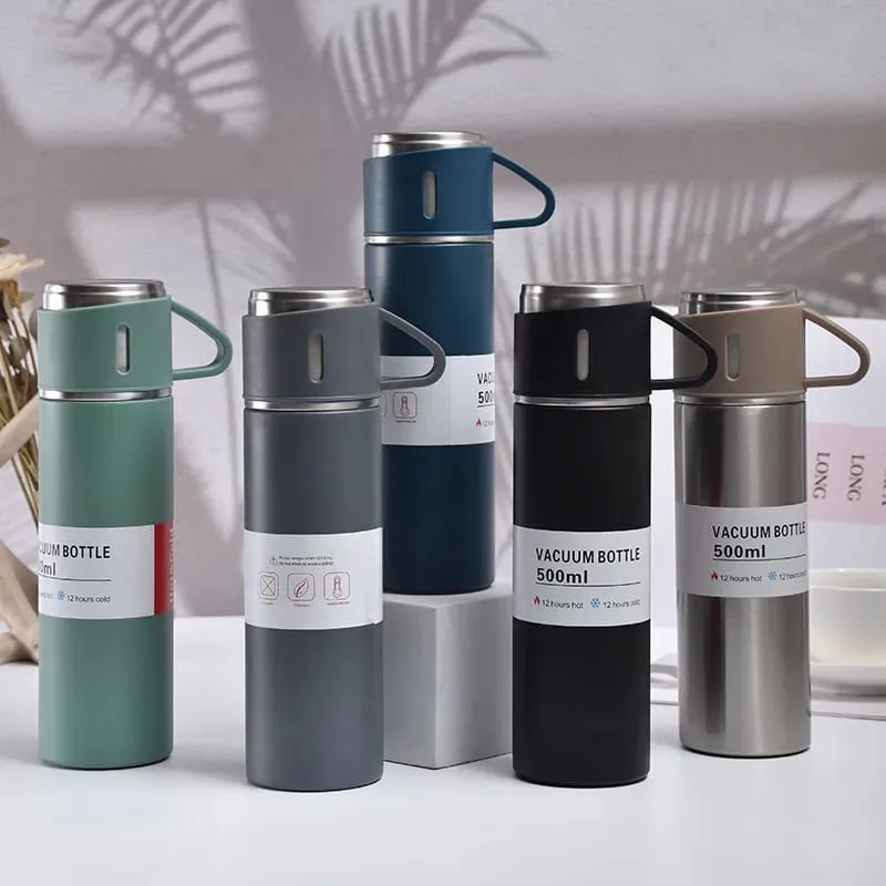 Stainless Steel Vacuum Thermal Flask Set