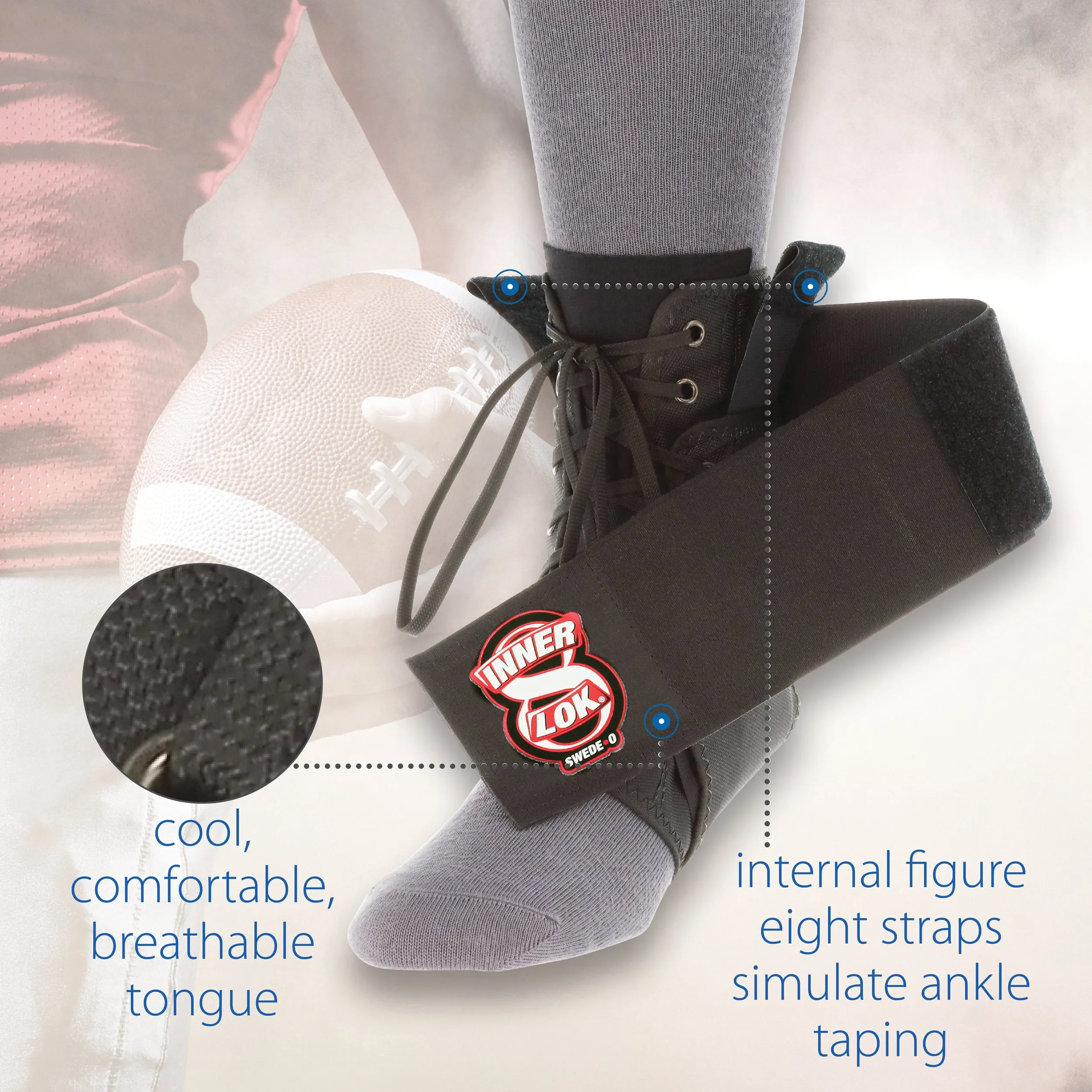 Swede-O Inner Lok 8 Ankle Brace