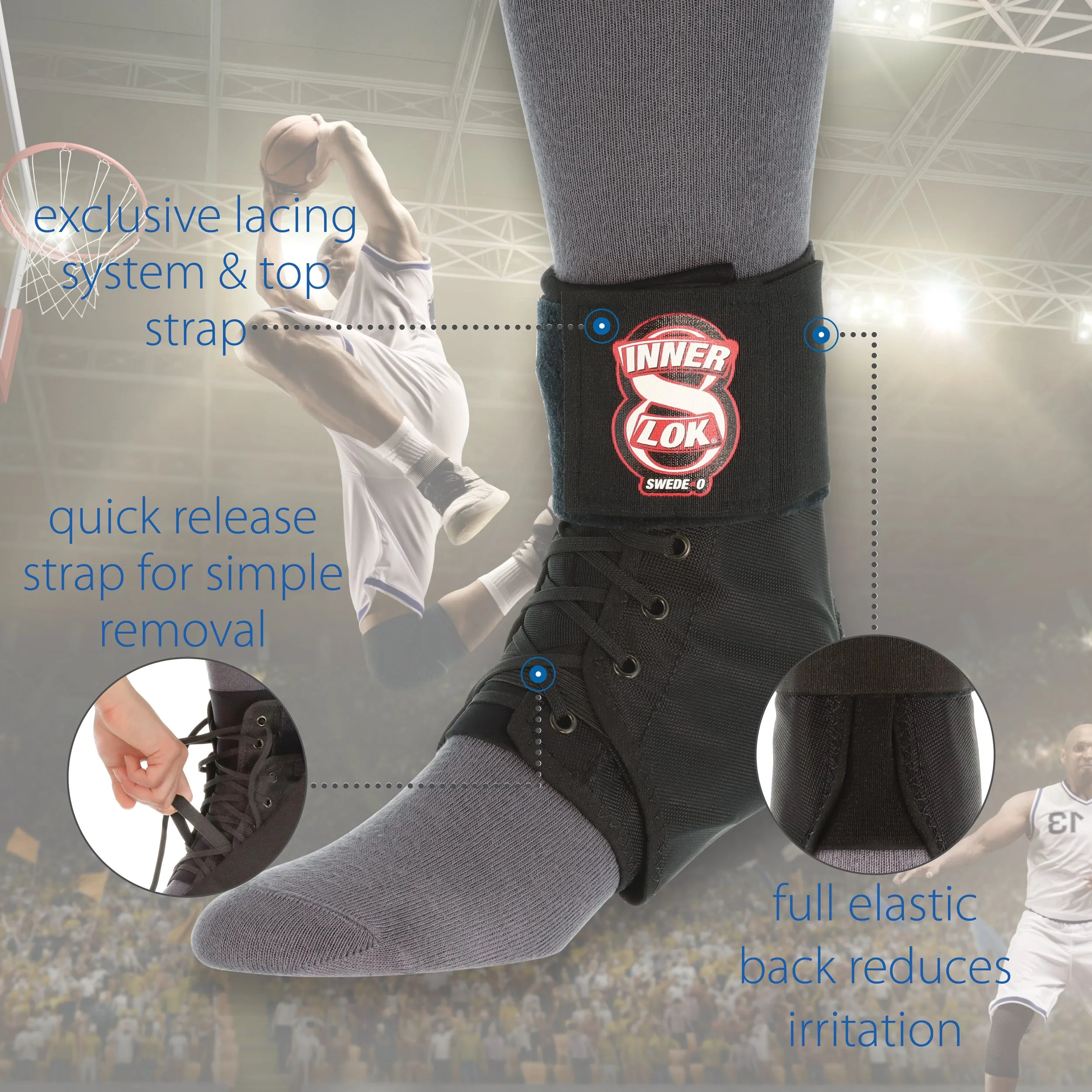 Swede-O Inner Lok 8 Ankle Brace