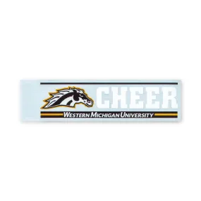 Western Michigan Cheer Bar Decal